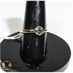 #192-SKY BLUE TOPAZ RING SIZE 7