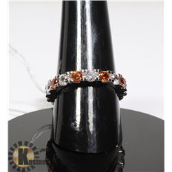 #164-CUBIC ZIRCONIA GEMSTONE RING SIZE 7