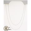 Image 1 : #106-STERLING SILVER NECKLACE 2pcs/18"