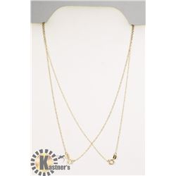 #110-STERLING SILVER NECKLACE 2pcs/18"