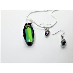 17)  RAINBOW TITANIUM PENDANT ON