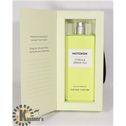 NOTEBOOK FRAGRANCES CITRUS & GREEN TEA