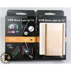 LOT OF 2 NEW USB TV/COSTUME LED  KITS & POWER BANK