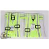 Image 1 : 2 PACK HIGH VISIBILITY ADJUSTABLE SAFETY BELTS