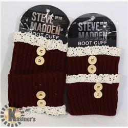 TWO STEVE MADDEN BOOT CUFFS