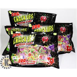 4 BAGS OF 200 POPPING CANDY