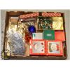 Image 1 : LARGE FLAT OF CHRISTMAS DECORATIONS