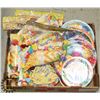 Image 1 : FLAT OF ASSORTED BIRTHDAY SUPPLIES