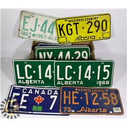 FLAT OF COLLECTIBLE LICENSE PLATES