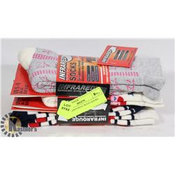 3PK LADIES HEAT WAVE SOCKS