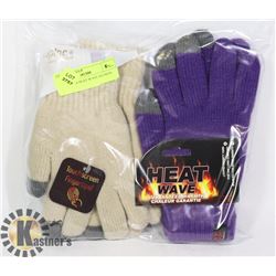 2PK LADIES HEAT WAVE GLOVES