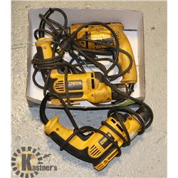 3 DEWALT CORDED DRILLS