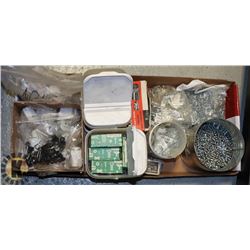FLAT OF ASSORTED HARDWARE & ELECTRICAL
