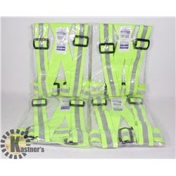 4 NORTON HI VIZ SAFETY BELTS