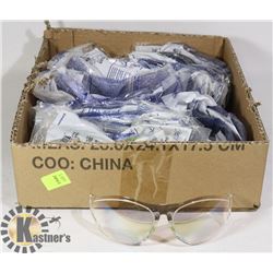 FLAT OF UVEX SAFETY GLASSES REPLACEMENT LENSES