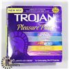 Image 1 : TROJAN 40 LUBRICATED LATEX CONDOMS PLEASURE PACK