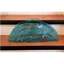 24)  TURQUOISE BLUE FREE FORM HAND