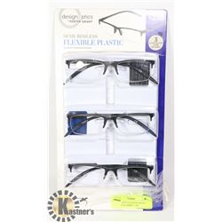 DESIGN OPTICS FOSTER GRANT READING GLASSES +2.50