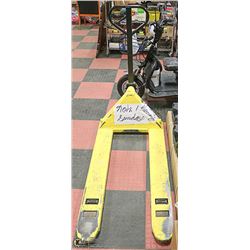 YELLOW PALLET JACK 5,500 LBS.