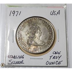 1971 ONE TROY OUNCE SILVER ROUND