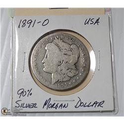 1891-O MORGAN SILVER DOLLAR