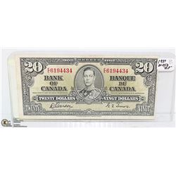 1937 TWENTY DOLLAR BILL