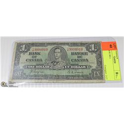 1937 CAD $1 BILL