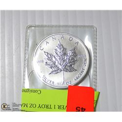 CAD .999 SILVER 1 TROY OZ MAPLE LEAF