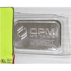 1 TROY OZ .999 SILVER BAR