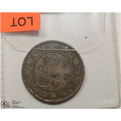 1881 CAD LARGE PENNY