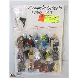COMPLETE LEGO SERIES 13 FIGURES SET