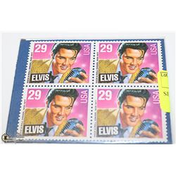 SET OF 4 ELVIS USA STAMPS