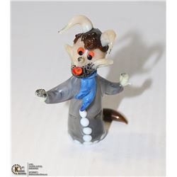 1960'S HAND BLOWN GLASS DEVIL WITH HORNS