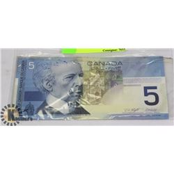 2002 $5 BILL CANADA