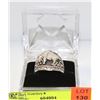 Image 1 : STERLING SILVER BUFFALO MENS RING SIZE 10
