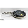 Image 1 : J.A. HENCKELS- 3 PIECE FRY PAN SET- 8"/10"/12"