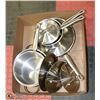 Image 1 : BEAUMARK COOKWARE SET- 9 PIECES- STAINLESS STEEL