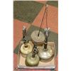 Image 1 : TRAY OF 3 VINTAGE LANTERNS