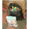 Image 1 : GARBAGE BAG WITH SMALL BAG OF MEGA BLOCKS