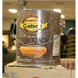 4 GALLONS OF TIMBERJACK AUTUMN LEAF STAIN