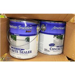 CASE OF CONCRETE STAIN GREY - 4 GALLONS PER CASE