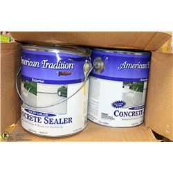 CASE OF CONCRETE STAIN GREY - 4 GALLONS PER CASE