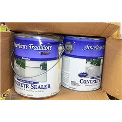 CASE OF CONCRETE STAIN GREY - 4 GALLONS PER CASE