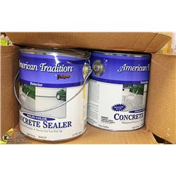 CASE OF CONCRETE STAIN GREY - 4 GALLONS PER CASE