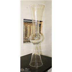 LARGE 4FT TALL GLASS SHOWHOME VASE