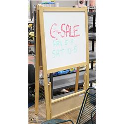 WOOD STANDING MESSAGE BOARD 25 X 47