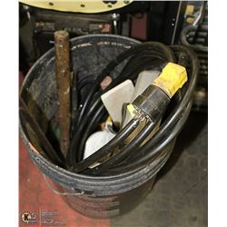 10 GALLON BUCKET OF ASSORTED TOOLS