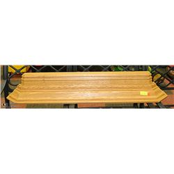 SOLID OAK MANTLE 4' WIDE X 7" TALL X 8" DEEP