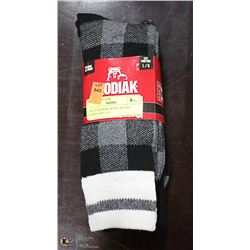 2PK OF KODIAK WOOL BLEND SOCKS; SIZE L/G