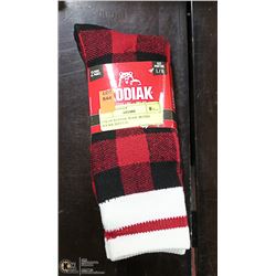 2PK OF KODIAK WOOL BLEND SOCKS; SIZE L/G